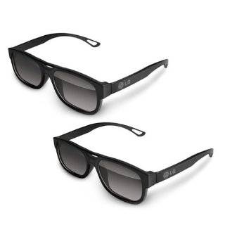 LG AG F210 Cinema 3D Glasses (2 Pairs) for 2011 LG 3D
