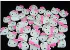 20 Resin Hello Kitty Buttons/Bow pi​nk K12