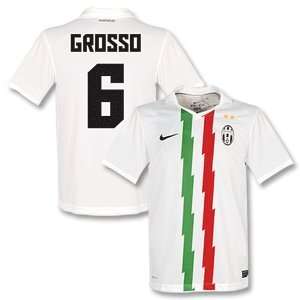  10 11 Juventus Away Jersey + Grosso 6 (Fan Style) Sports 