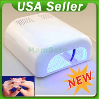 Pro 12W 126 LED UV Gel Cure Curing Nail Polish Timer Dryer Lamp Light 