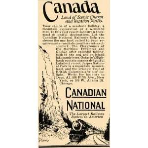  1926 Ad Canadian National Railways Canada Tourism 