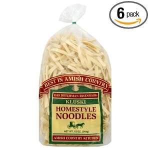 Essenhaus Noodles, Amish Klusk, DSP, 12 Ounce (Pack of 6)