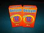 LOT OF 2 DELSYM ORANGE ADULT COUGH SYRUP 12 HOUR RELIEF NEW SEALED Feb 