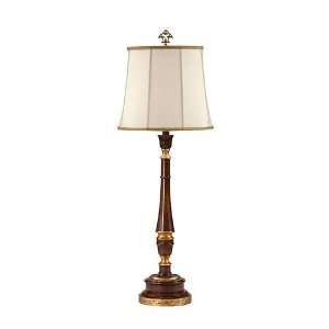 Wildwood Lamps 9425 Candlestick 1 Light Table Lamps in Antique Gold 