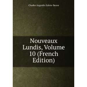  Nouveaux Lundis, Volume 10 (French Edition) Charles 