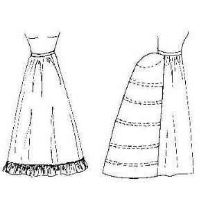  Petticoat & Tournure (Bustle) Pattern 