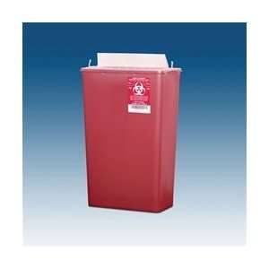14 Qt. Horizontal Sharps Container Red  Industrial 
