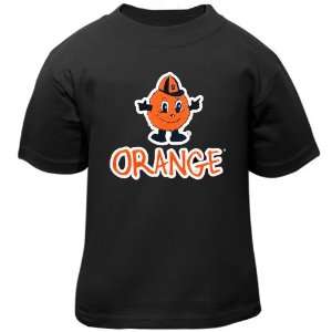  Syracuse Orange Toddler Baby Mascot T Shirt   Black (2T 