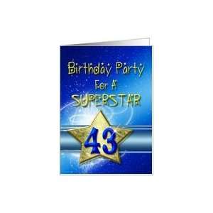  43rd Birthday party for a Superstar Card Toys & Games