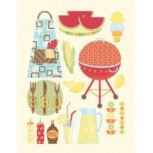  BBQ Grand Adhesions Scrapbooking Stickers