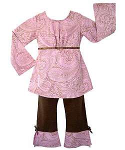 JoJo Designs 2 piece Pink Paisley Baby Girl Outfit  