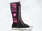   Knee High~YOUTH~10.5,11,12,13,1,2,3,4,5,6~BLACK/PINK SPARKLE ALL STAR