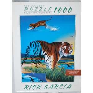  Rick Garcia The Gallery 1000 Piece Puzzle   THE VANISHING TIGER 