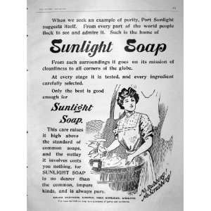  1904 ADVERTISEMENT SUNLIGHT SOAP LEVER BROTHERS
