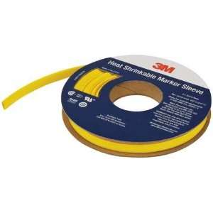  3M FP 303MS 3/8 YW Wire Marker,Heat Shrink,10AWG,100ft,Ylw 