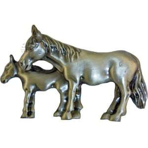   681448, Pull, Mare And Foal Pull   Pewter, Western