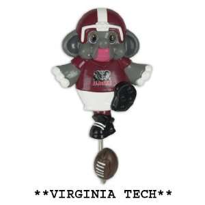 Pack of 6 NCAA Virginia Tech Hokies Hand Painted Football Mascot Wall 