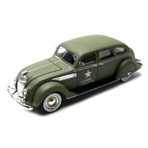   1936 Chrysler Airflow Diecast Car Model 1/32 Army Green Toys & Games