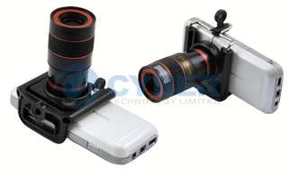 8x Zoom Optical Lens Telescope Camera 2nd For Mobile Phone+ Holder