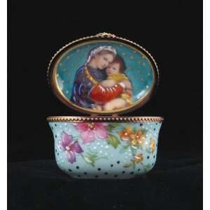   Mother and Child Portrait Rochard French Limoges Box
