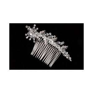   Side Comb with Crystal Teardrops and Rhinestones 6066 