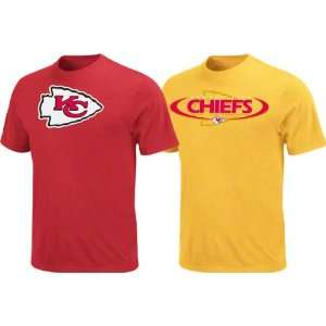  Kansas City Chiefs Red/Yellow Gold 2 T Shirt Combo Pack 