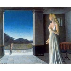  FRAMED oil paintings   Paul Delvaux   24 x 20 inches 