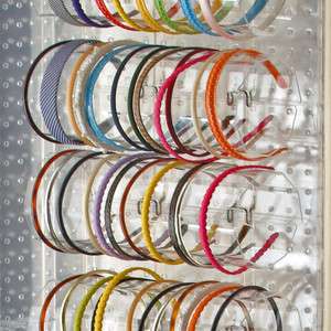   75 Wide Acrylic Headband Holders for Pegboard/Slatwall or Countertop