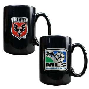  DC United MLS 2pc Black Ceramic Mug Set   Primary Team 