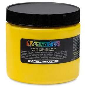  Jacquard Versatex Screen Printing Inks   Yellow, 16 oz 