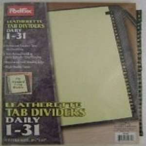  Leatherette Tab Dividers Daily 1 31