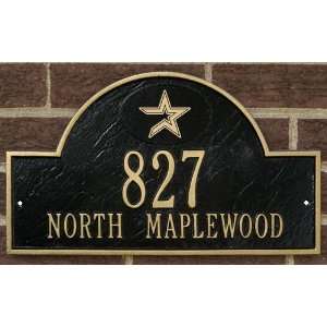  Houston Astros Black and Gold Personalized Address Plaque 