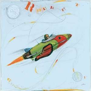  Art 4 Kids 44024 Rocket Ship Wall Art Collection Picture Type 