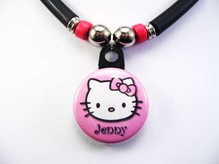 Pink Hello Kitty Necklace Personalized With Your Name  