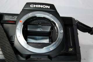Used Chinon CP 7m Multiprogram camera body for parts or repair