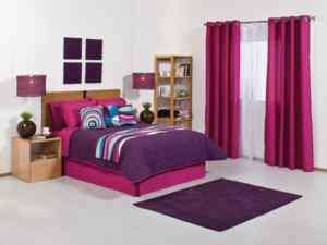 New Purple Silver Fuchsia Comforter Bedding Set King 12  