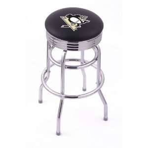  Pittsburgh Penguins 25 Double ring swivel bar stool with 
