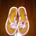 COACH Pink Logo Sandy Beach Sandals Size 5.5