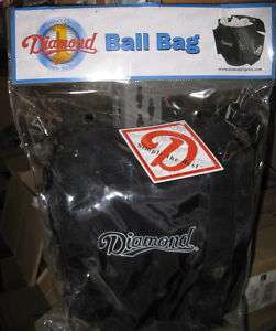 Diamond Nylon Ball Bag Black  