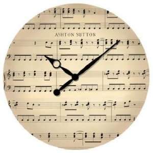  Music Note 16 Wide Wall Clock