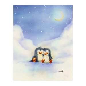  Makiko Little Penguins 9 1/2 x 11 3/4 Poster Print