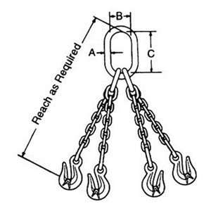  1/2 x 10 31,200lb WLL QOG Fastenal Grab Hook