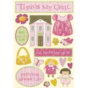   Girl Cardstock Scrapbook Stickers (10599) Arts, Crafts & Sewing