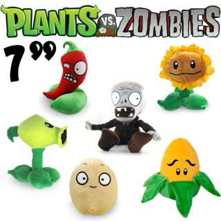 6pcs Plants Vs Zombies Stuffed Soft Plush Toy Doll 7   