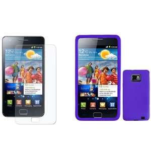  iNcido Brand Samsung Galaxy S II i9100 Combo Solid Purple 
