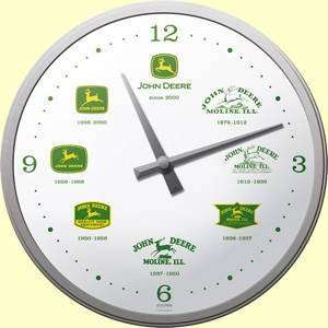  John Deere Logos Since 1876 wall clock (na)