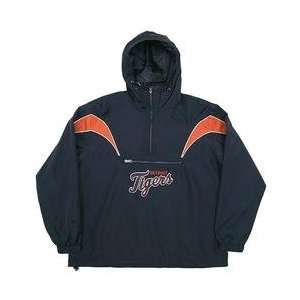 Detroit Tigers PACKABLE Hooded Pullover   Navy XX Large  