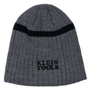 Klein Tools 96743 Klein Gray Knit Hat with Klein Stacked 