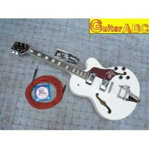  whole    quality ja//zz white electric guitar Musical 