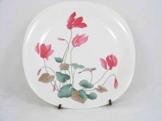 Corning Dinnerware Delicate Lily Set of 2 Dinner Plates Coral Colored 